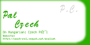 pal czech business card